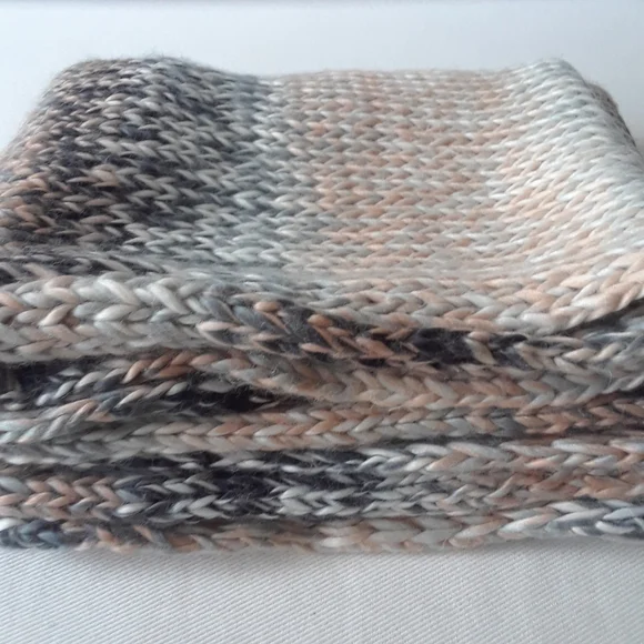 Garage. Cowl Neck Scarf. Greys & Pinks - Picture 9 of 16